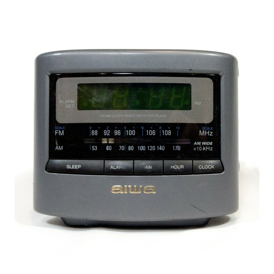 Aiwa FR-A45 Operating Instructions Manual