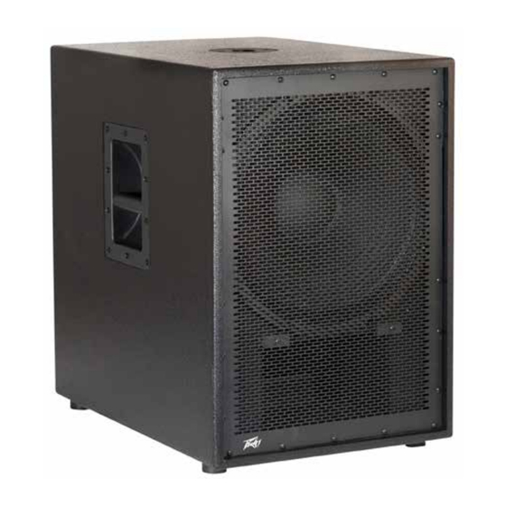 Peavey PVs 15 Sub Operating Manual
