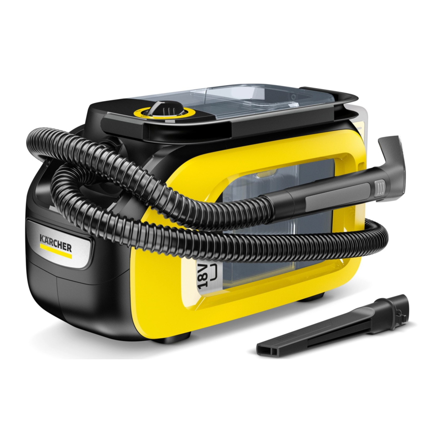 Kärcher SE 3-18 Compact - Battery-powered Spray Extraction Cleaner Manual