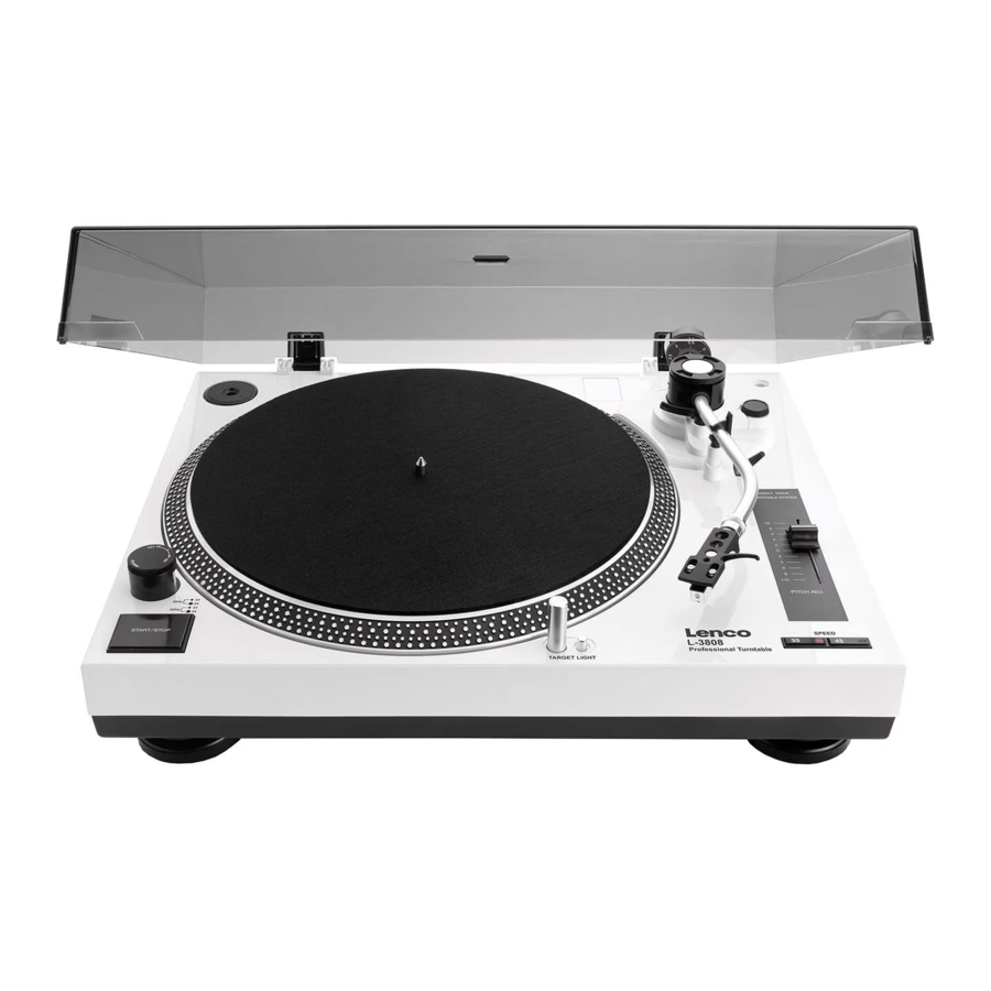 Lenco L-3808 - Record Player Manual