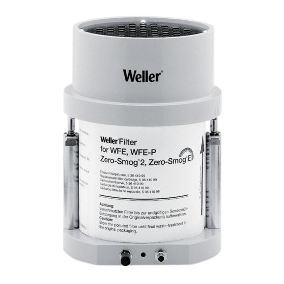 Weller WFE Operating Instructions Manual