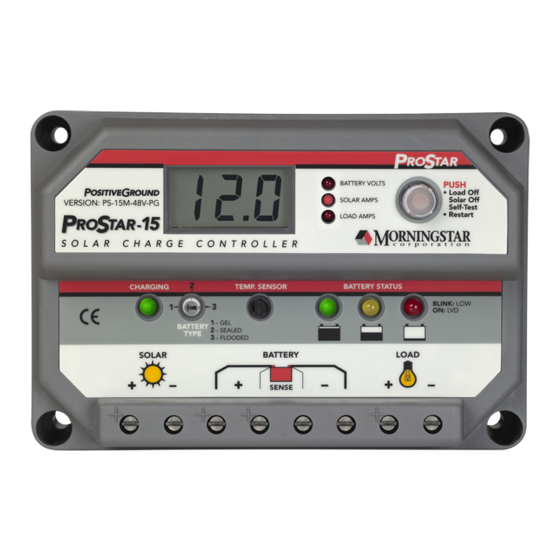 Morningstar ProStar PS-30M-PG Operator's Manual