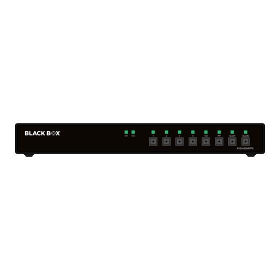 Black Box KVS4-8004VPX User Manual