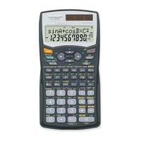 Sharp EL506WBBK - Scientific Calculator Operation Manual