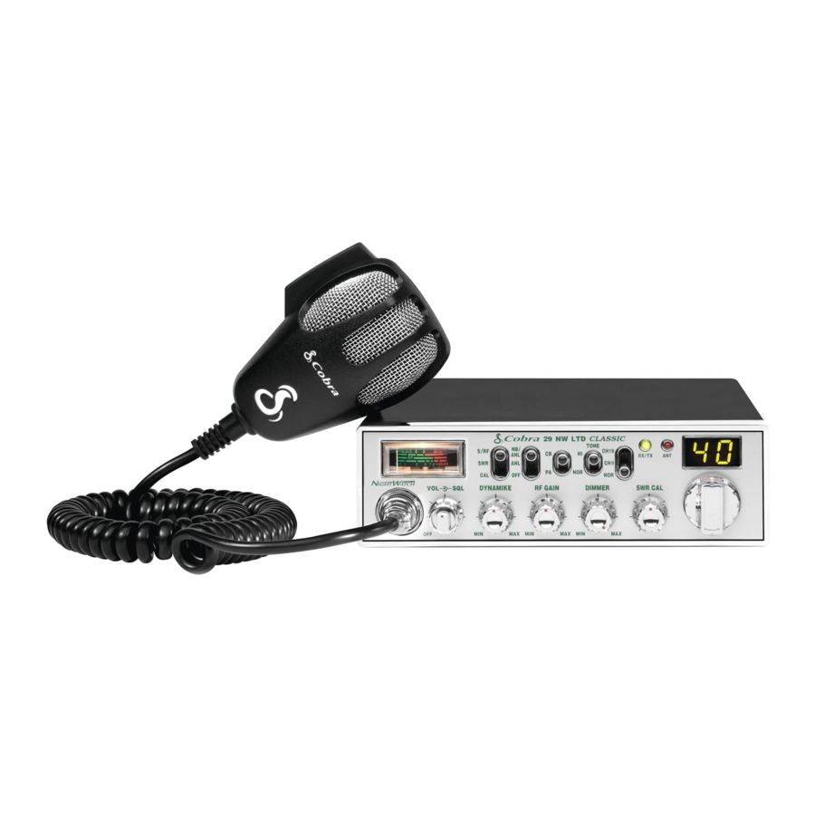 Cobra 29 Ltd Classic Manual