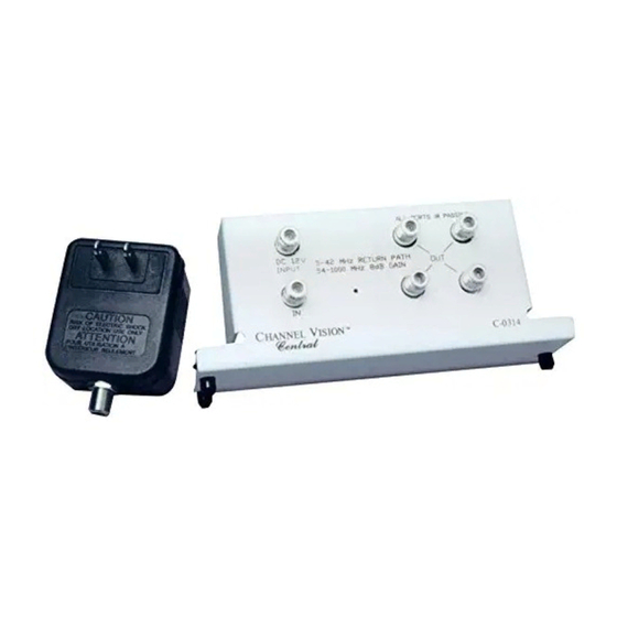 Channel Vision C-0314 Instructions