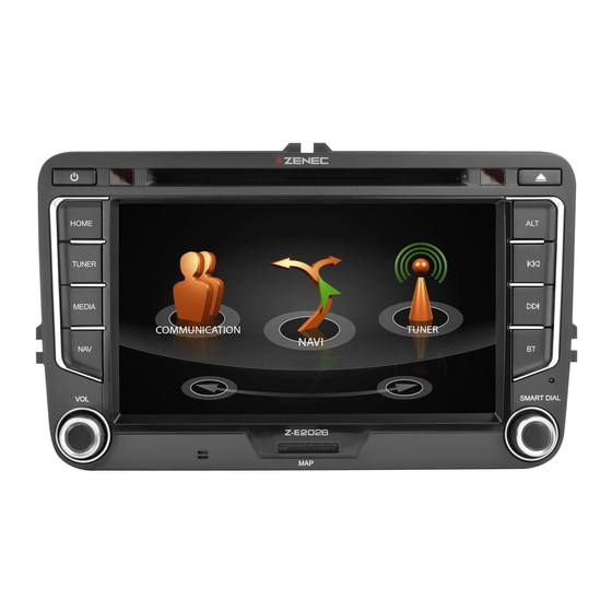 ZENEC Z-E2026 Quick Start Manual