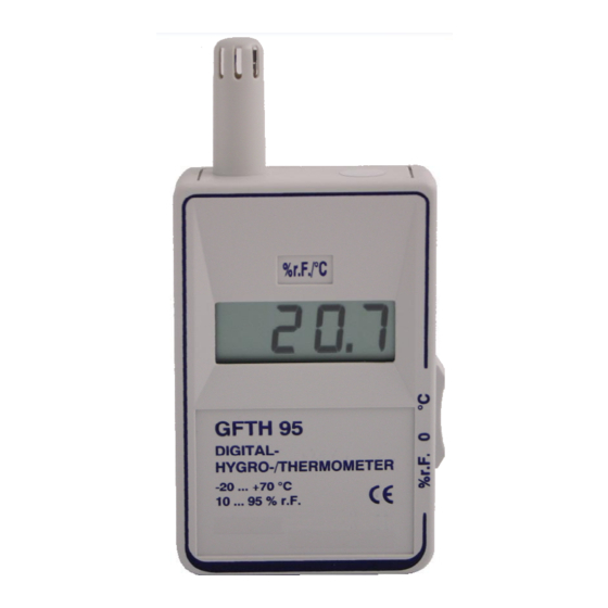 GREISINGER GFTH 95 Operating Manual