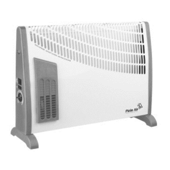 Plein Air Convex Turbo TC-N2000 Instruction Manual