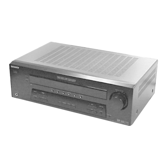 Sony STR-K751P - Fm Stereo/fm-am Receiver Manuals