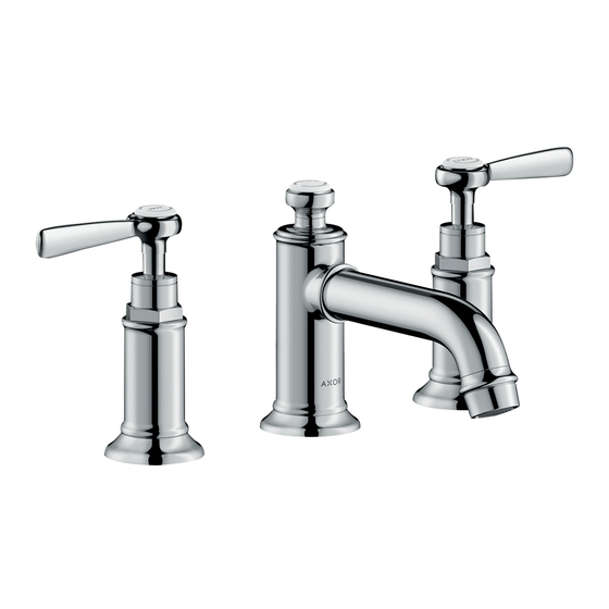 Hans Grohe AXOR Montreux 16535 Series Instructions For Use And Assembly Instructions