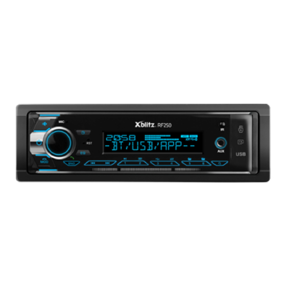 Xblitz RF 250 Manual