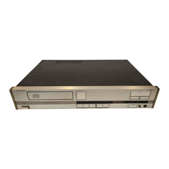 Luxman D-103 Service Manual