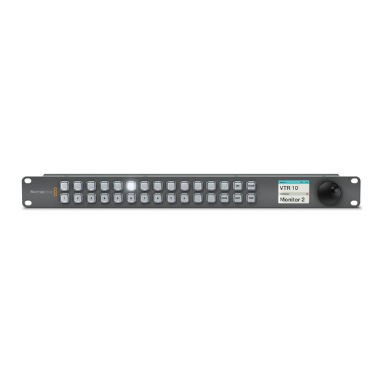Blackmagicdesign Videohub Hardware Control Installation And Operation Manual