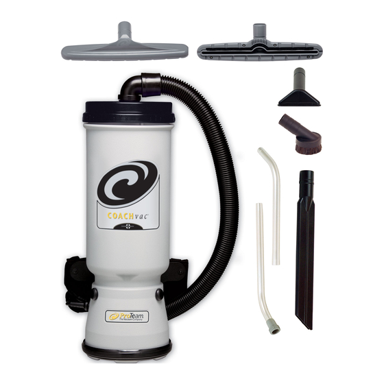ProTeam quiet pro bp hepa Owner's Manual
