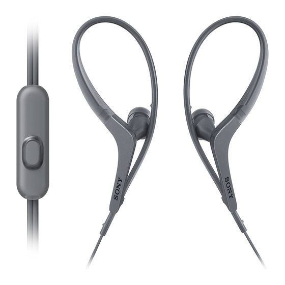 Sony MDR-AS410AP Operating Instructions