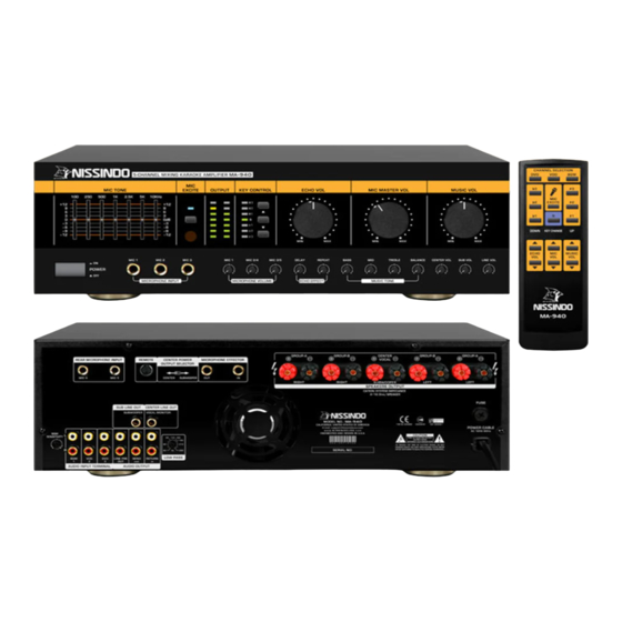 Nissindo MA-940 Installation