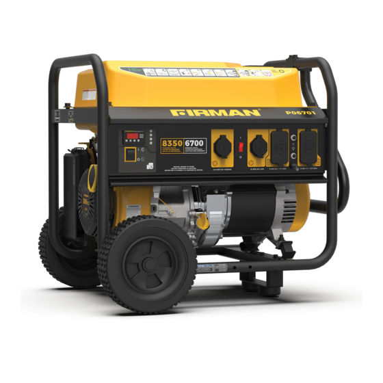 Firman P06701 Operator's Manual