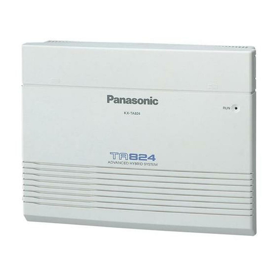 Panasonic KX-TA824 Manual