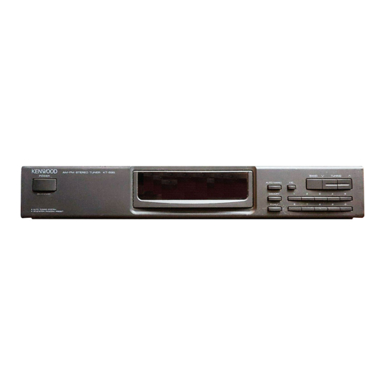 Kenwood KT-595 Instruction Manual