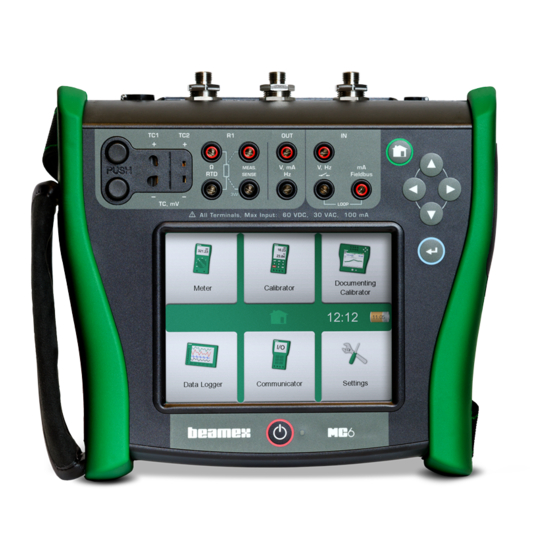 BEAMEX MC6 Series Quick Reference Manual