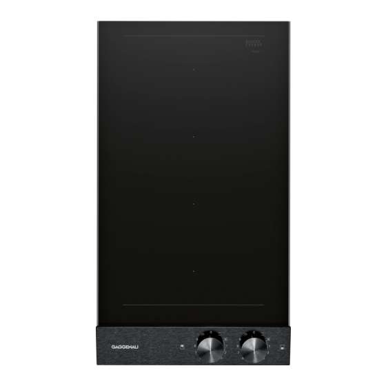 Gaggenau VI23212 Series User Manual And Installation Instruction