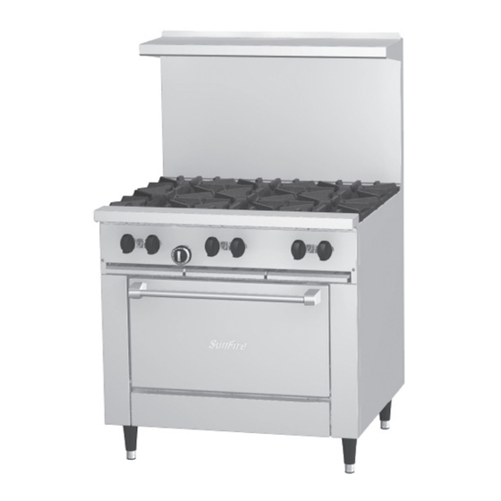 Garland SunFire X Series 36" Specifications