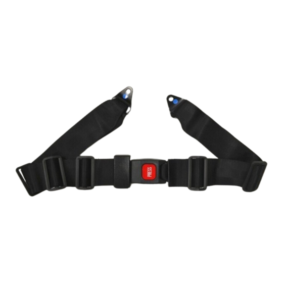 Invacare Adult Lap Belt Installation And Operating Instructions