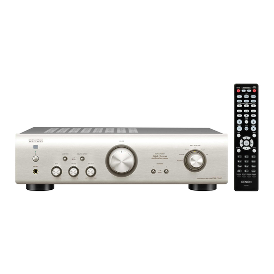 Denon PMA-720AE Getting Started
