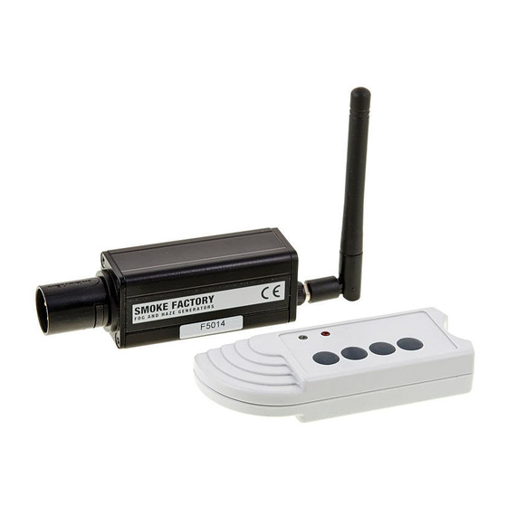 Smoke Factory Radio Remote Control Manual