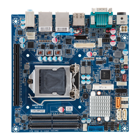 GIGAIPC mITX-Q170A User Manual