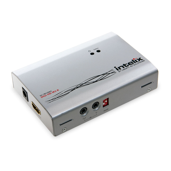 Intelix DIGI-HD-IR3 Installation Manual