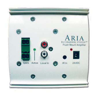 Channel Vision Aria A0350 Instructions Manual