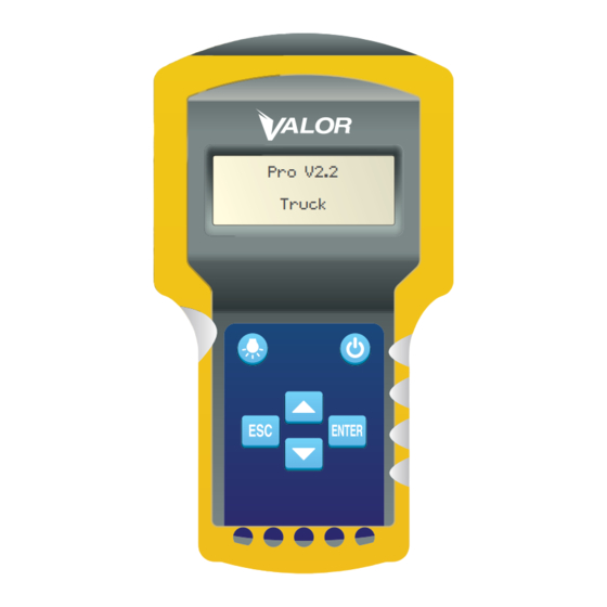 valor tpms Manuals