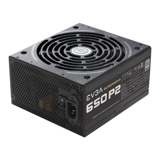 EVGA SuperNOVA 650P2 User Manual