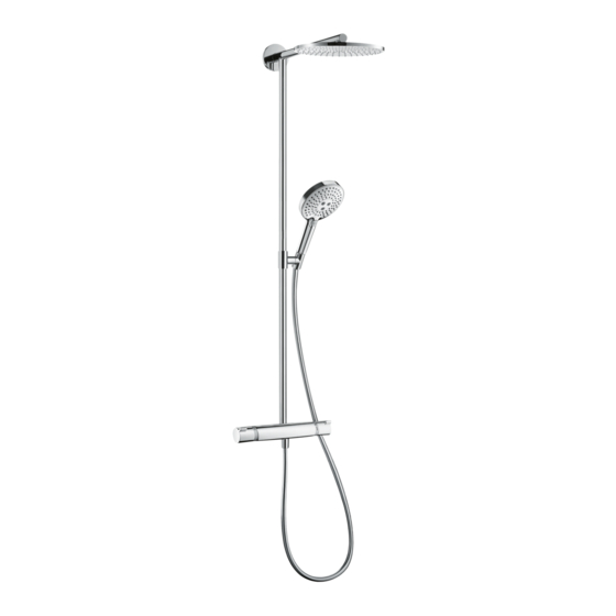 Hans Grohe Raindance Showerpipe 27233000 Instructions For Use/Assembly Instructions