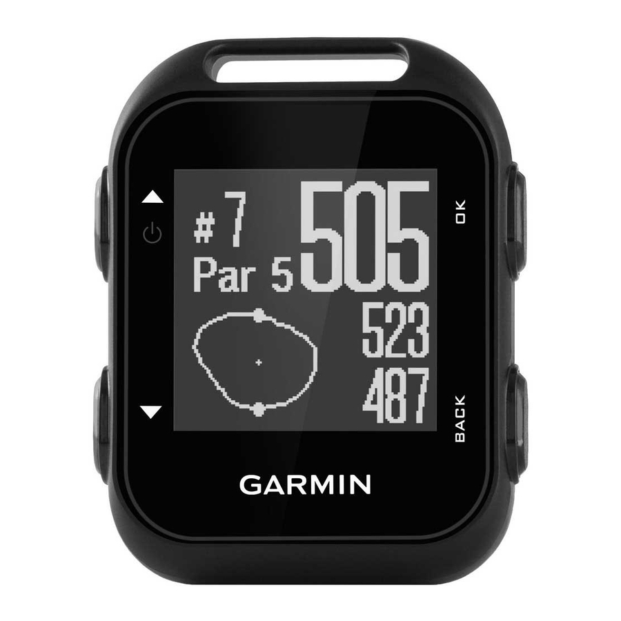 Garmin Approach G10 Compact Clipon Handheld Golf GPS Manual ManualsLib