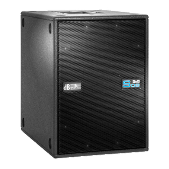 dB Technologies DVA S08DP User Manual