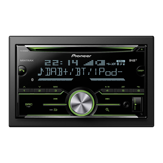 Pioneer FH-X840DAB Owner's Manual