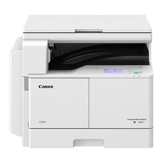 Canon imageRUNNER 2206N Getting Started