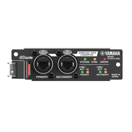Yamaha HY144-D-SRC Owner's Manual