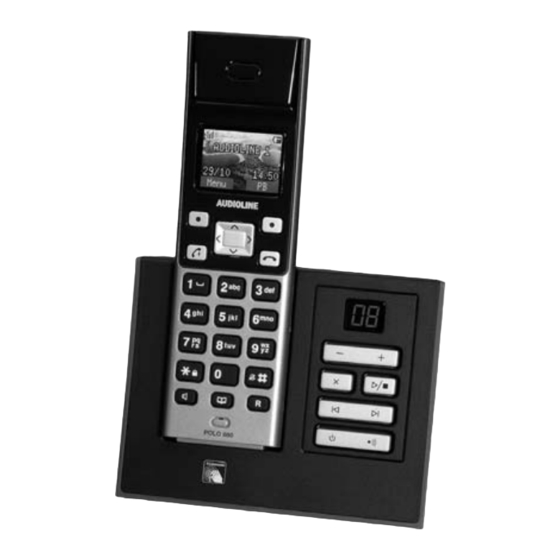 User Manuals: AUDIOLINE Polo 881 Cordless Telephone