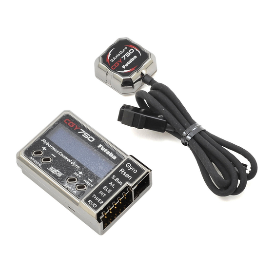 FUTABA CGY750 Instruction Manual