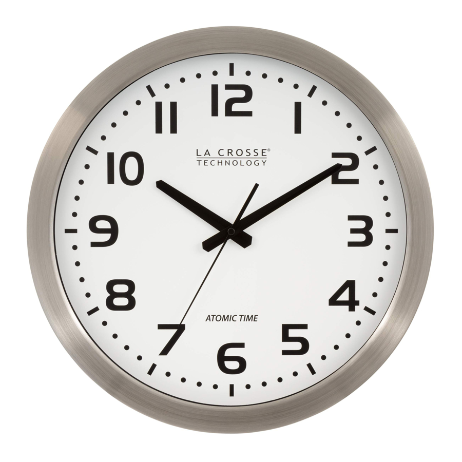 La Crosse Technology WT-3161WH - 16" Atomic Wall Clock Manual