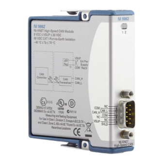 National Instruments NI-9862 Getting Started