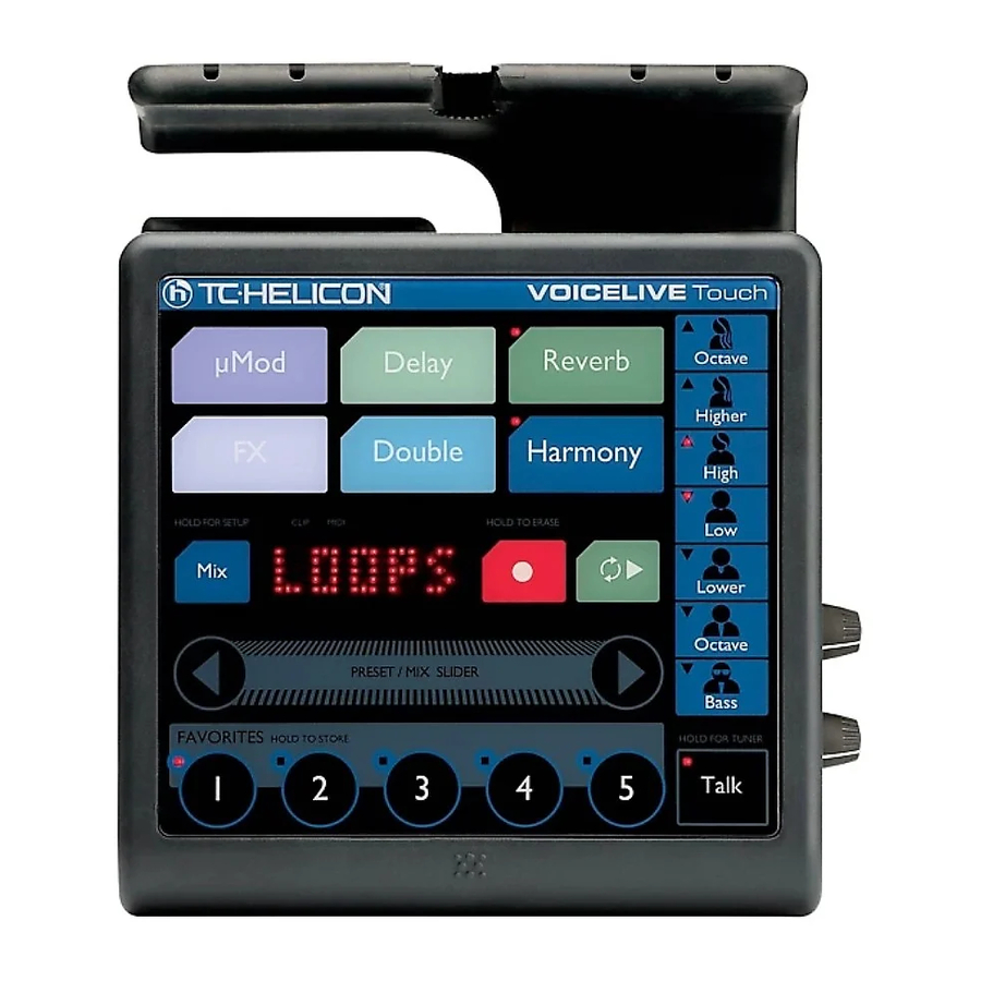TC-Helicon VOICELIVE Touch Manuals