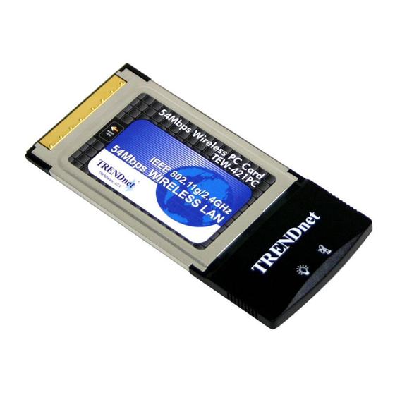 TRENDnet TEW-421PC Quick Installation Manual