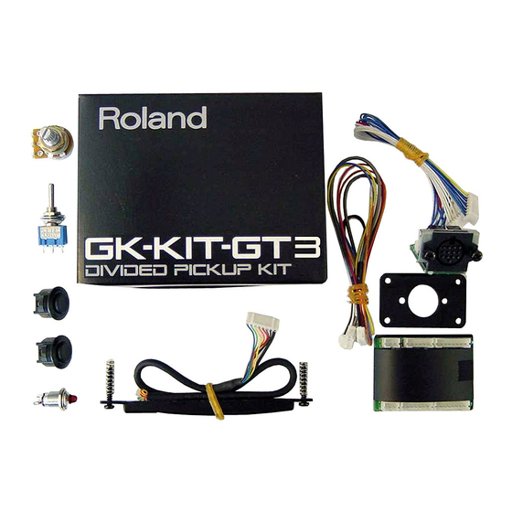 Roland GK-KIT-GT3 Instruction Manual