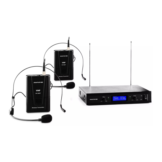 auna PRO VHF-400 Duo 1 Manual