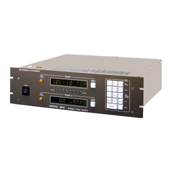 Gamma Vacuum Digitel MPC 635941 Technician Manual